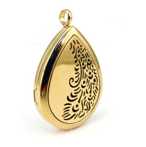 Silver Peacock Tail Locket Pendant