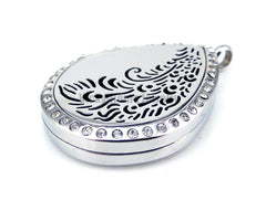 Silver Peacock Tail Locket Pendant
