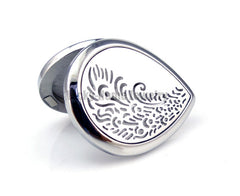Silver Peacock Tail Locket Pendant