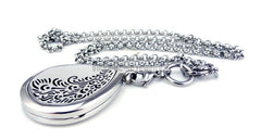 Silver Peacock Tail Locket Pendant