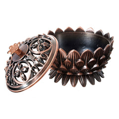Copper Lotus Incense Burner