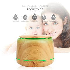 Wood Grain Cool Mist Humidifier