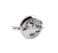 Diffuser Locket Necklace Peacock