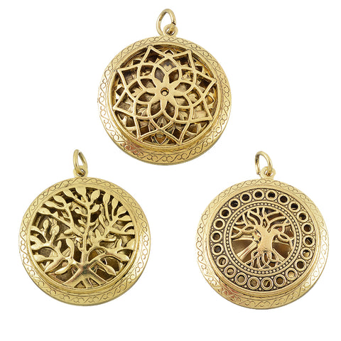 Aromatherapy Pendants Carved