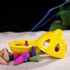 Mini Ceramics Gourd Incense Burner