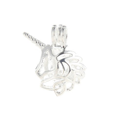 Unicorn Stones Beads Cage Pendant