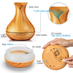 Air Humidifier with Wood Grain