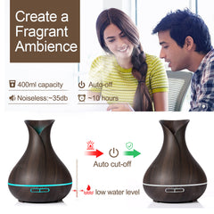 Air Humidifier with Wood Grain