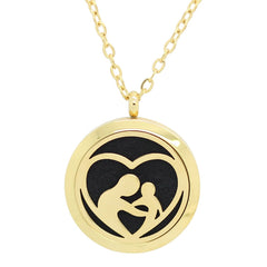 Stainless Magnetic Aromatherapy Locket Necklace