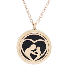 Stainless Magnetic Aromatherapy Locket Necklace