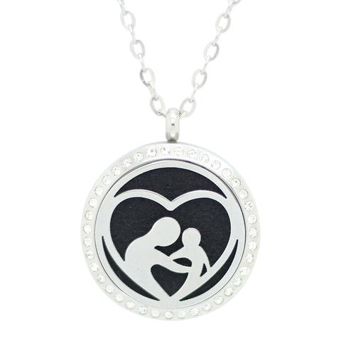 Stainless Magnetic Aromatherapy Locket Necklace