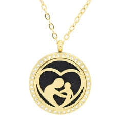 Stainless Magnetic Aromatherapy Locket Necklace