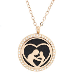 Stainless Magnetic Aromatherapy Locket Necklace