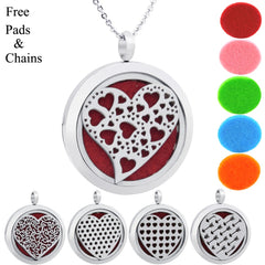 Locket Pendant Aromatherapy Stainless Steel