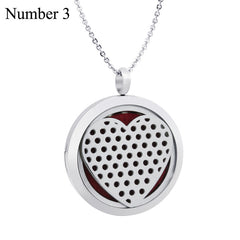 Locket Pendant Aromatherapy Stainless Steel