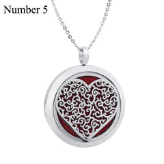 Locket Pendant Aromatherapy Stainless Steel