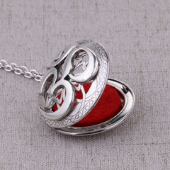 Aromatherapy Lockets Antique Silver Necklace