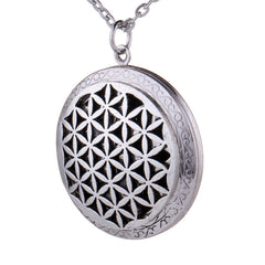Aromatherapy Lockets Antique Silver Necklace