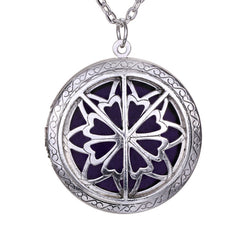 Aromatherapy Lockets Antique Silver Necklace