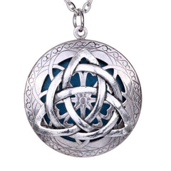 Aromatherapy Lockets Antique Silver Necklace