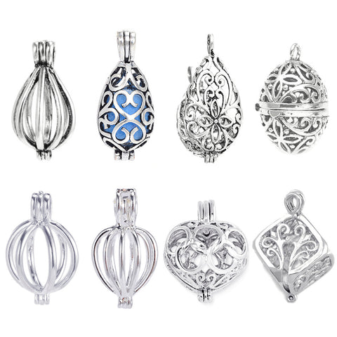 Pearl Cage Locket Pendants